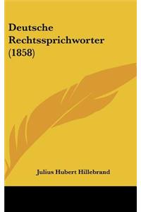 Deutsche Rechtssprichworter (1858)