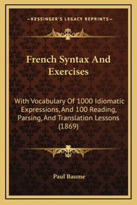 French Syntax and Exercises