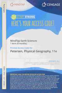 Mindtap Earth Sciences, 1 Term (6 Months) Printed Access Card for Petersen/Sack/Gabler's Physical Geography, 11th