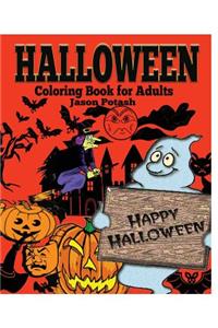 Halloween Coloring Book for Adults