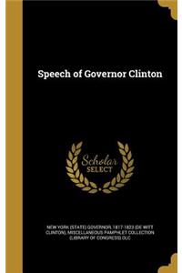 Speech of Governor Clinton