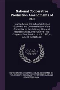 National Cooperative Production Amendments of 1993