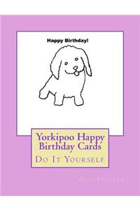 Yorkipoo Happy Birthday Cards