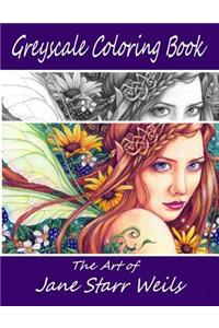 Grey Scale Coloring Book by Jane Starr Weils