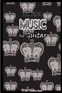 Blank Sheet Music For Guitar