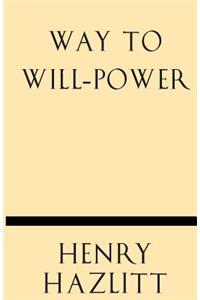 Way to Will-Power