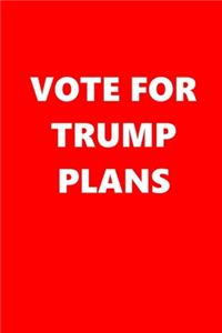 2020 Weekly Planner Vote Trump Plans Text Red White 134 Pages