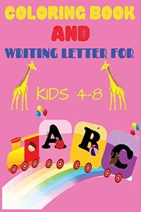 ABC Coloring Book and Letter Writing for kids ages 4-8