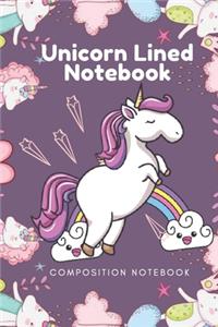 Unicorn Lined Notebook - Composition Notebook