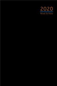 A5 2020 Diary Week To View Paperback Cover With Alternative Design -