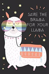 Save the drama for your llama: Weekly Budget Planner Workbook With Income Expense Tracker, Bill Payments Organizer, Savings, Create a Monthly Report Financial Money Planning Noteb