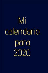 Mi calendario para 2020 - ¡planificador semanal!