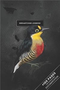 Bird Watching Birding Ornithology Journal Log Book - Woodpecker
