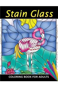 Stain Glass Coloring Book for Adults