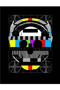 Neon Skull Composition Book