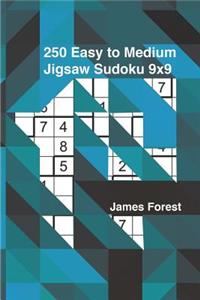 250 Easy to Medium Jigsaw Sudoku 9x9