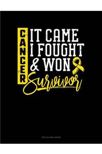 Cancer, It Came I Fought and Won - Survivor