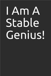 I Am a Stable Genius!