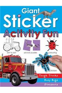 Giant Sticker Activity Book for Boys