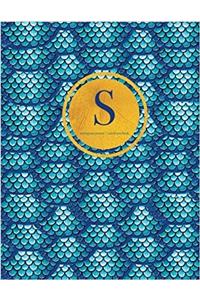 Initial S Notebook, Monogram Journal