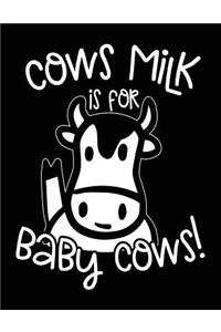 Cows Milk Is For Baby Cows!