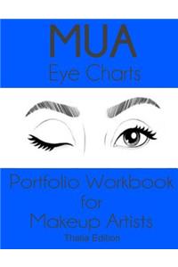 MUA Eye Charts Portfolio Workbook for Makeup Artists Thalia Edition
