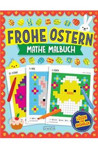 Frohe Ostern Mathe Malbuch