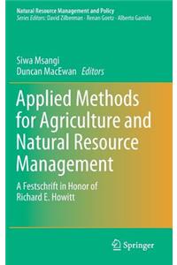 Applied Methods for Agriculture and Natural Resource Management