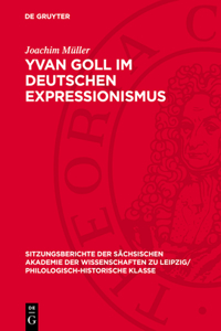 Yvan Goll Im Deutschen Expressionismus