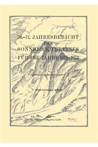 70.–71. Jahresbericht des Sonnblick-Vereines für die Jahre 1972–1973