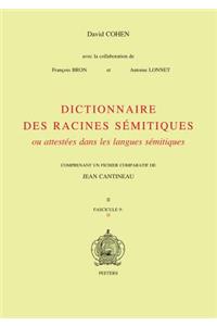 Dictionnaire Des Racines Semitiques Ou Attestees Dans les Langues Semitiques, Tome 9