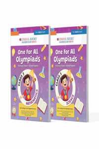 Oswaal One For All Olympiad Previous Years Solved Papers Class 3 (Set of 2 Books) Maths & Science for 2025 Exam