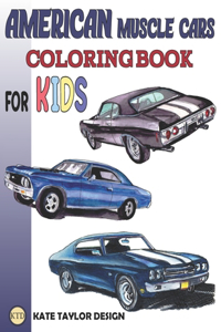 American muscle cars coloring book for kids