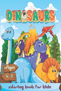 Dinosaur Coloring Book For Kids Ages 4-8