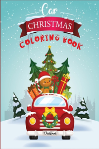 Car Christmas Coloring Book