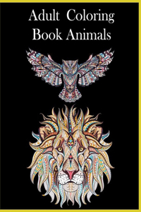 Adult coloring book animals