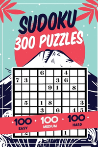 Sudoku 300 Puzzles - 100 Easy, 100 Medium, 100 Hard