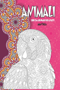 Libri da colorare per adulti - Mandala - Animali