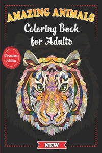 Amazing Animals Coloring Book for Adults