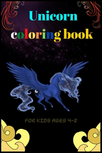 Unicorn coloring book for kids ages 4-8