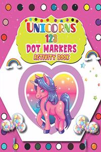 Unicorns 123 Dot Markers Activity Book