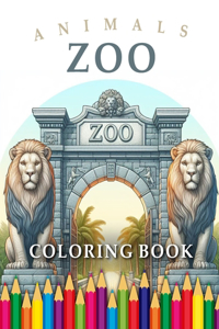 Zoo Animals Coloring Book