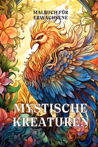 Mystische Kreaturen Malbuch für Erwachsene: Ein Malbuch für Erwachsene mit Fantasy-Kreaturen wie Drachen, Phönix
