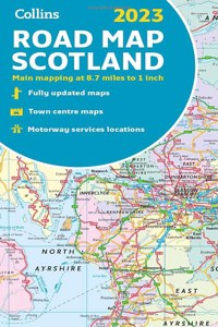2023 Collins Road Map of Scotland