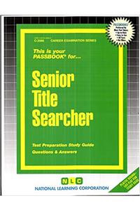 Senior Title Searcher: Passbooks Study Guide