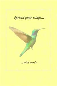 Hummingbird Journal. Blank Lined Notebook For Writers and Poets