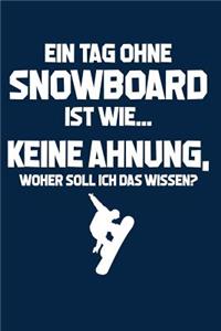 Ohne Snowboard? Unmöglich!