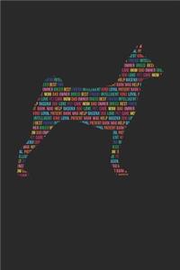 Basenji Notebook 'Word Cloud' - Gift for Basenji Lovers - Basenji Journal