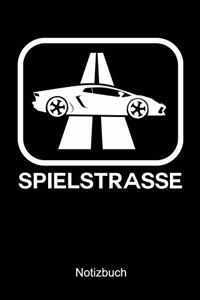 Spielstrasse Auto Notizbuch