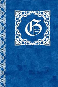 G Monogram Scottish Celtic Journal/Notebook